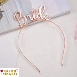 Bride Metal Taç Rose Gold