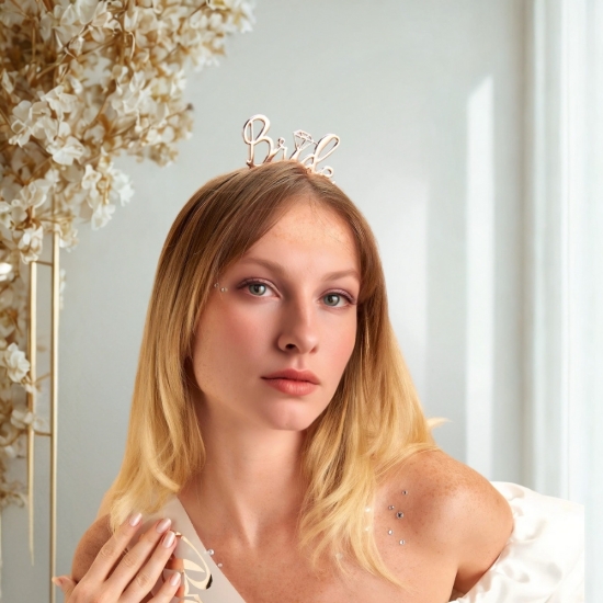 Bride Metal Taç Rose Gold Bride Metal Taç Rose Gold