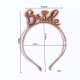 Bride To Be Plastik Gözlük Taç Set Rose Gold