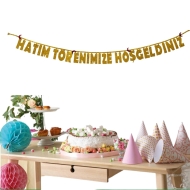 Hatim Törenimize Hoşgeldiniz Yazısı Gold