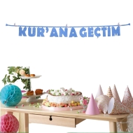 Kurana Geçtim Yazısı Mavi