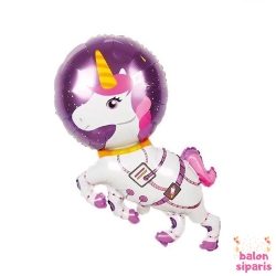 Unicorn Astronot Folyo Balon