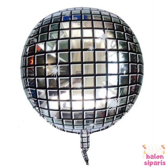 Gümüş Disco Topu Folyo Balon