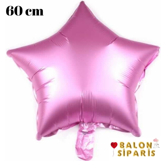 Yıldız Pembe Balon 60 Cm