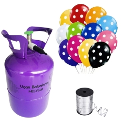 Helyum Gazı Tüpü 2.2 lt (20 Adet Puantiyeli Balon Hediye)