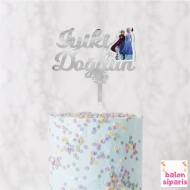 Frozen İyiki Doğdun Pasta Üzeri Pleksi Yazı Gümüş Frozen İyiki Doğdun Pasta Üzeri Pleksi Yazı Gümüş