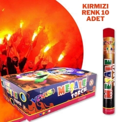 Meşale Kırmızı 10 Adet
