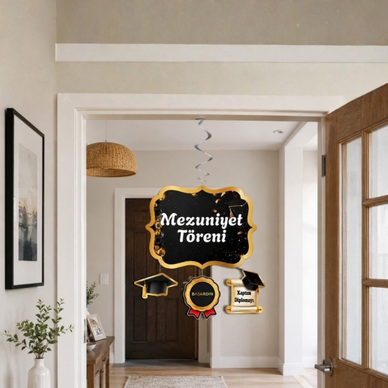 Asmalı Tavan Süs Mezuniyet Partisi