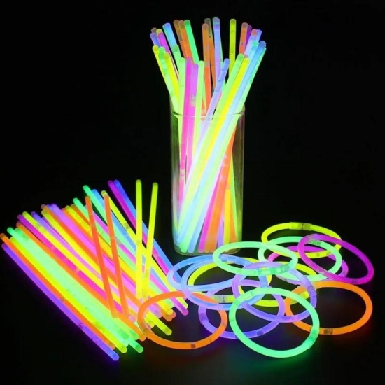 Işıklı ve Fosforlu Neon Bileklik 50 Adet