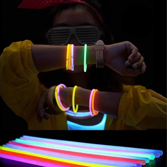 Işıklı ve Fosforlu Neon Bileklik 50 Adet