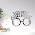 Parti Gözlüğü Gümüş Happy Birthday