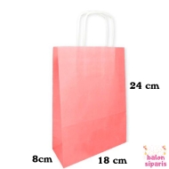 Kağıt Çanta Pembe  (18x24 cm) Kağıt Çanta Pembe  (18x24 cm)