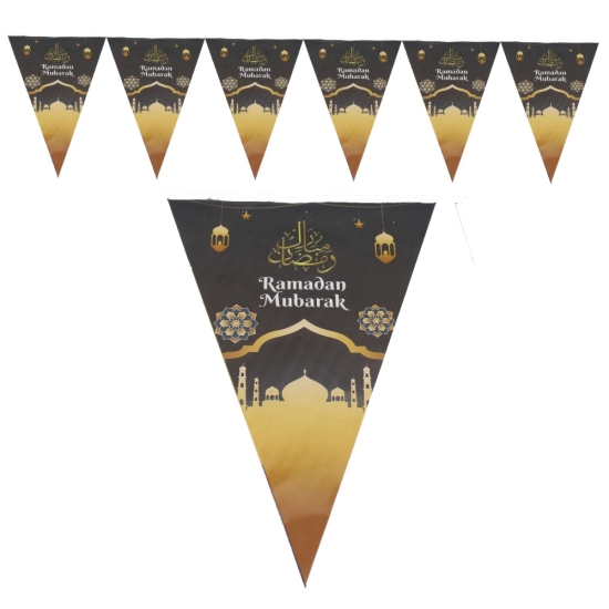 Ramadan Mubarek Flama Bayrak Süs 2 metre