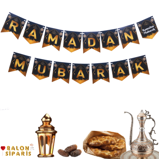 Ramadan Mubarak Zikzak Banner