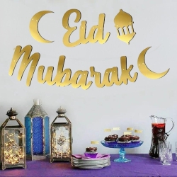 Eid Mubarak Ramadan Kaligrafi Banner