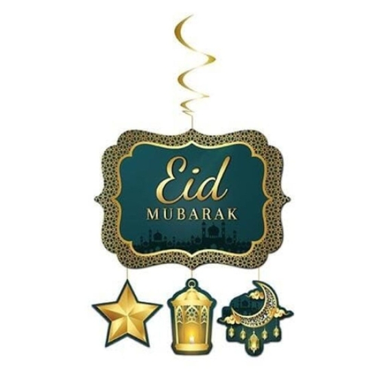 Eid Mubarak Büyük Tavan Kapı Süs