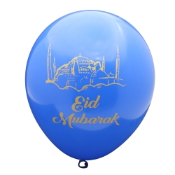 Eid Mubarek Baskılı Balon 10 adet