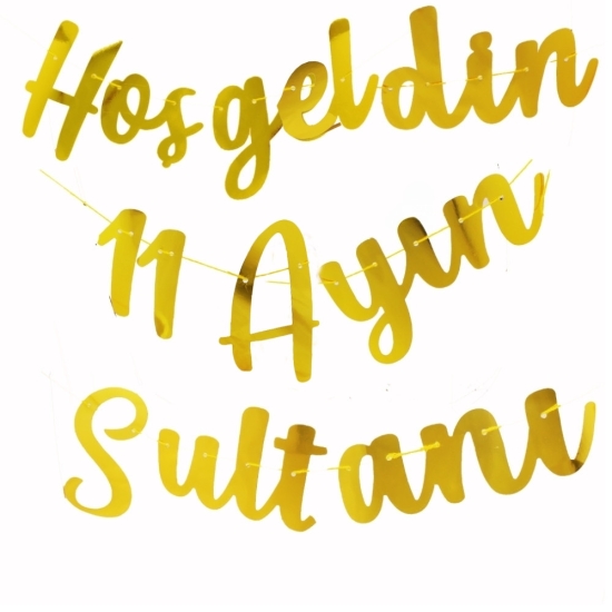 Hoş Geldin 11 Ayın Sultanı Kaligrafi Banner
