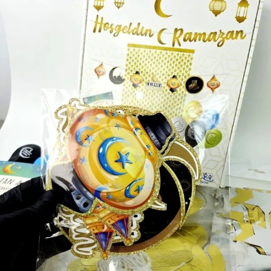 Hoş Geldin Ramazan Kutulu Süsleme Set 6 Parça