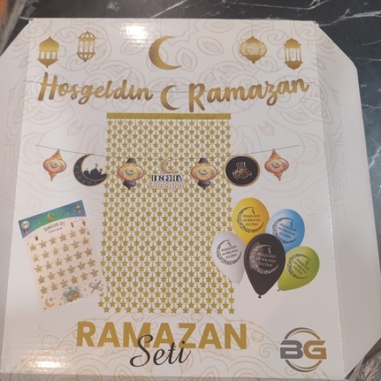 Hoş Geldin Ramazan Kutulu Süsleme Set 6 Parça
