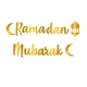 Ramadan Mubarak Kaligrafi Banner