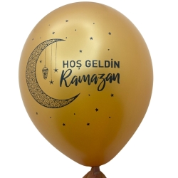 Ramazan Hoş geldin Baskılı Balon 10 Adet