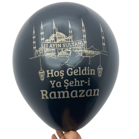 Ramazan Hoş geldin Baskılı Balon 10 adet