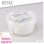 Şeker Hamuru Beyaz Renk 200 Gr