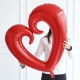 İçi Boş Kalp Folyo Balon 100 Cm Kırmızı