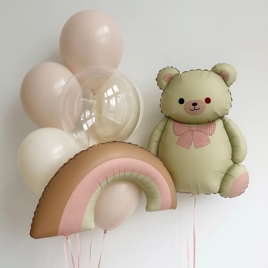 Ayıcık ve Gökkuşağı Uçan Balon Seti