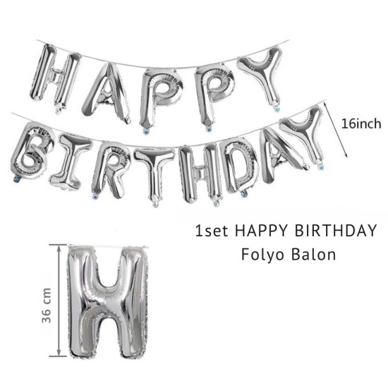 Uçan Balon Doğum Günü Seti Pembe