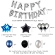 Uçan Balon Doğum Günü Yetişkin Seti Mavi