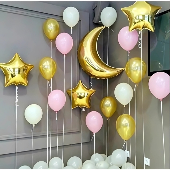 Ay Yıldız Uçan Balon Seti Ay Yıldız Uçan Balon Seti