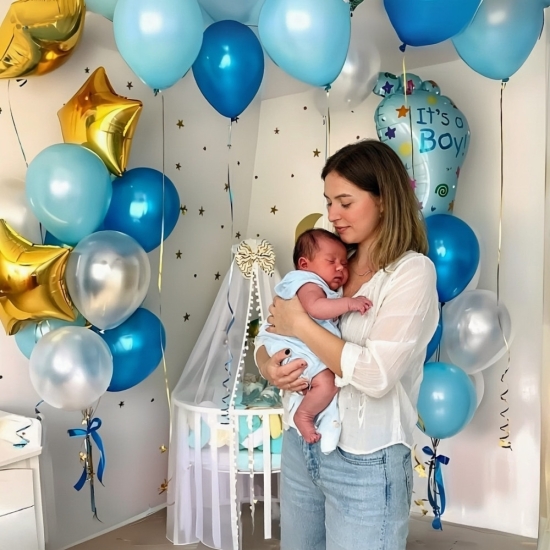 Yeni Doğan Uçan Balon Seti Erkek