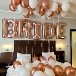 Bride Uçan Balon Paketi Rosegold