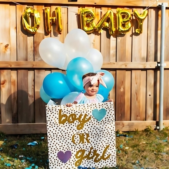 Cinsiyet Partisi Kutusu Uçan Balon Cinsiyet Partisi Kutusu Uçan Balon