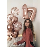 Uçan Balon Sevgiliye Rakam Sürprizi