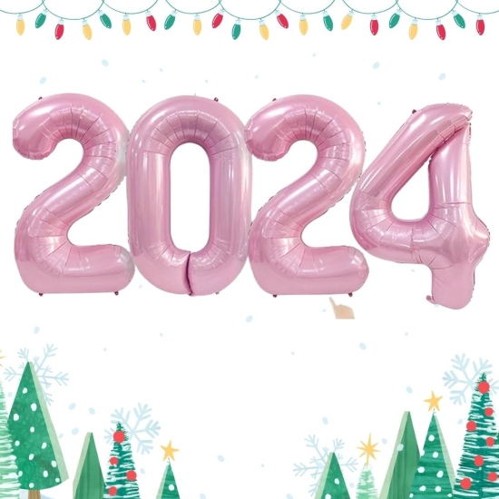 Yılbaşı Folyo Rakam Balon Set 2024