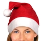 Noel Şapka Kırmızı - Ponponlu
