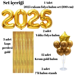 Yılbaşı Süsleme Seti Gold