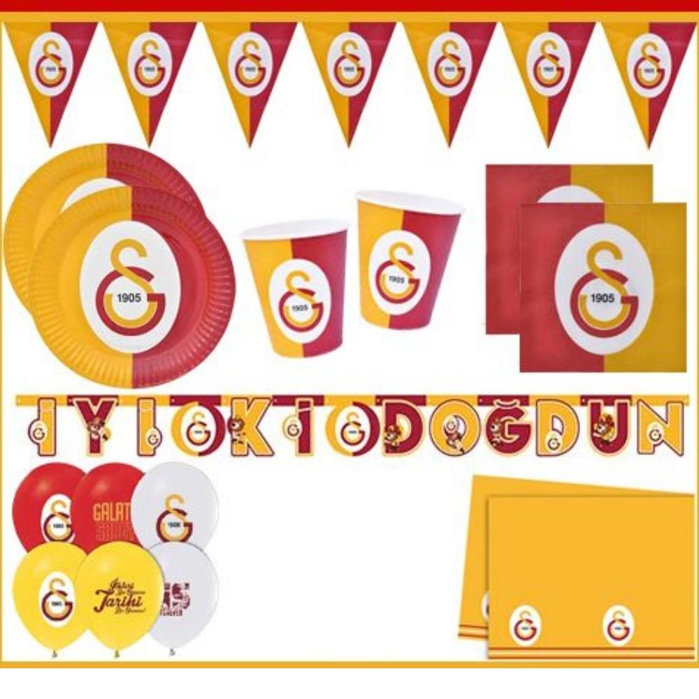 Galatasaray Temalı Sarı Kırmızı Lisanslı Parti Tabağı